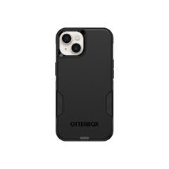 OtterBox Commuter Series - Baksidedeksel for mobiltelefon MagSafe-samsvar - polykarbonat, syntetisk gummi - svart - for Apple iPhone 15