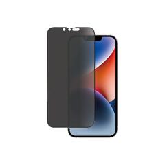 PanzerGlass - Skjermbeskyttelse for mobiltelefon ultrabred passform - glass - med personvernsfilter - rammefarge svart - for Apple iPhone 13, 13 Pro, 14
