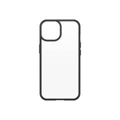 OtterBox React Series - ProPack Packaging baksidedeksel for mobiltelefon - antimikrobielt - polykarbonat, termoplastisk elastomer (TPE), 50 % resirkulert plast - svart krystall - for Apple iPhone 14