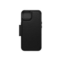 OtterBox Strada Series - ProPack Packaging lommebok for mobiltelefon - MagSafe-samsvar - ekte skinn, polykarbonat - skygge - for Apple iPhone 14
