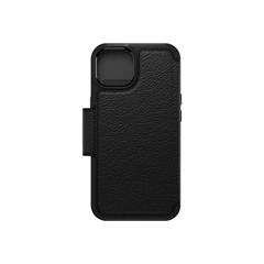 OtterBox Strada Series - Lommebok for mobiltelefon MagSafe-samsvar - lær, polykarbonat, metallås - skygge - for Apple iPhone 14