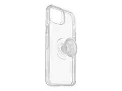 OtterBox Otter + Pop Symmetry Series - Baksidedeksel for mobiltelefon polykarbonat, syntetisk gummi - Stardust Pop (klart glitter) - for Apple iPhone 14 Plus