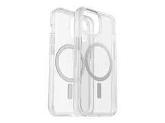 OtterBox Symmetry Series Clear Baksidedeksel for mobiltelefon - MagSafe-samsvar - polykarbonat, syntetisk gummi - blank - for Apple iPhone 13, 14, 15