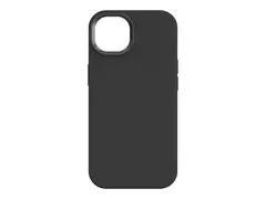 KEY - Baksidedeksel for mobiltelefon - antibakteriell MagSafe-samsvar - væskesilikon, hard polykarbonat - svart - for Apple iPhone 15