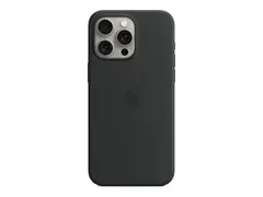 Apple - Baksidedeksel for mobiltelefon - MagSafe-samsvar silikon - svart - for iPhone 15 Pro Max
