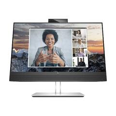 HP E24m G4 Conferencing - E-Series - LED-skjerm 23.8" - 1920 x 1080 Full HD (1080p) @ 75 Hz - IPS - 300 cd/m² - 1000:1 - 5 ms - HDMI, DisplayPort, USB-C - høyttalere - sølv (stativ), svart hode