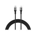 Iiglo USB C til Lightning 3m Space Grey Ladekabel til iPhone og iPad, PVC, MFI
