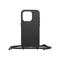 OtterBox React Series - Baksidedeksel for mobiltelefon halskjede - MagSafe-samsvar - svart - for Apple iPhone 15 Pro