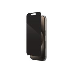 ZAGG InvisibleShield Glass Elite Privacy Skjermbeskyttelse for mobiltelefon - glass - med personvernsfilter - 2-veis - for Apple iPhone 15 Pro
