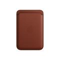 Apple iPhone Kortholder i Skinn (jordbrun) Kortholder med MagSafe
