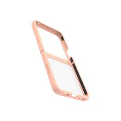 OtterBox Thin Flex Series - Baksidedeksel for mobiltelefon polykarbonat, syntetisk gummi - sweet peach (peach/stardust) - for Samsung Galaxy Z Flip5