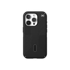 Speck Presidio 2 Grip - Baksidedeksel for mobiltelefon MagSafe-samsvar - svart, hvit, skifergrå - for Apple iPhone 15 Pro