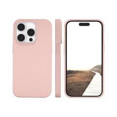 dbramante1928 Monaco - Baksidedeksel for mobiltelefon MagSafe-samsvar - plastikk, silikon - rosa sand - for Apple iPhone 15 Pro