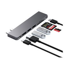 Satechi Pro Hub Slim - dokkingstasjon - USB-C x 2 HDMI