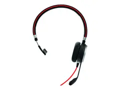 Jabra Evolve 40 MS mono - Hodesett on-ear - kablet - USB, 3,5 mm jakk - Certified for Skype for Business
