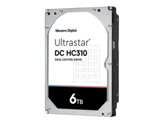WD Ultrastar DC HC310 HUS726T6TALN6L4 Harddisk - 6 TB - intern - 3.5" - SATA 6Gb/s - 7200 rpm - buffer: 256 MB