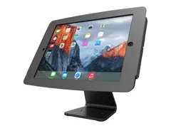 Compulocks Space 360 iPad 12.9" Counter Top Kiosk Black Innhegning - Tyverisikker - for nettbrett - låsbar - høyverdig aluminium - svart - for Apple 12.9-inch iPad Pro (1. generasjon, 2. generasjon)