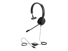 Jabra Evolve 20 MS mono - Hodesett - on-ear kablet - USB - Certified for Skype for Business