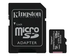 Kingston Canvas Select Plus - Flashminnekort (microSDXC til SD-adapter inkludert) 128 GB - A1 / Video Class V10 / UHS Class 1 / Class10 - microSDXC UHS-I