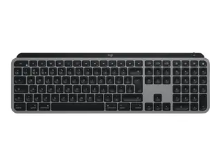 Logitech MX Keys for Mac - Tastatur bakbelysning - Bluetooth, 2.4 GHz - QWERTY - Pan Nordic - romgrå