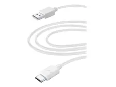 Cellular Line HOME XL - USB-kabel - 24 pin USB-C (hann) til USB (hann) 3 m - hvit