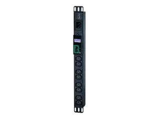 APC Easy Metered Rack PDU EPDU1016M - Strømfordelerenhet (kan monteres i rack) AC 200/208/230 V - 3680 VA - Ethernet - inngang: IEC 60320 C20 - utgangskontakter: 8 (power IEC 60320 C13) - 1U - 2.5 m kabel - svart - for P/N: AR106V, SCL400RMJ1U, SCL500RMI1UC, SCL500RMI1UNC, SMTL1000RMI2UC, SMTL750RMI2UC