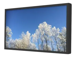 HI-ND Outdoor Wall Casing 55" - Monteringssett (hylster) landskap - for digitalsignerings-LCD-panel - låsbar - metall - svart, RAL 9005 - skjermstørrelse: 55" - veggmonterbar - for Samsung OH55A-S