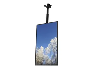 HI-ND Ceiling Casing 43" - Monteringssett (hylster) portrett - for digitalsignerings-LCD-panel - metall - svart, RAL 9005 - skjermstørrelse: 43" - takmonterbar - for Samsung QB43, QM43; LG 43UH