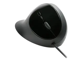 Kensington Pro Fit Ergo - Mus - ergonomisk 5 knapper - kablet - USB - svart - løsvekt