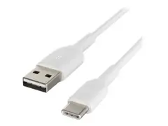Belkin BOOST CHARGE - USB-kabel 24 pin USB-C (hann) til USB (hann) - 1 m - hvit