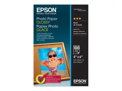 Epson - Blank - 102 x 152 mm - 200 g/m² 100 ark fotopapir - for EcoTank ET-2850, 2851, 2856, 4850; EcoTank Photo ET-8500; EcoTank Pro ET-5800
