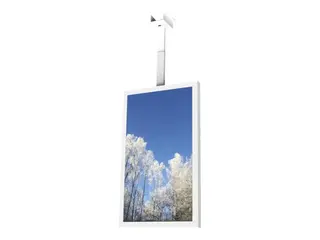 HI-ND Ceiling Casing 49" - Monteringssett (hylster) portrett - for digitalsignerings-LCD-panel - hvit, RAL 9003 - skjermstørrelse: 49" - takmonterbar - for LG 49XS2E-B, 49XS4J-B
