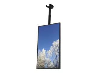 HI-ND Ceiling Casing 49" - Monteringssett (hylster) portrett - for digitalsignerings-LCD-panel - pulverbelagt metall - svart, RAL 9005 - skjermstørrelse: 49" - takmonterbar - for LG 49UH
