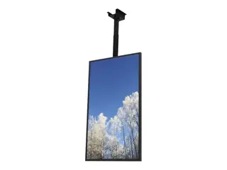 HI-ND Ceiling Casing 55" - Monteringssett (hylster) portrett - for digitalsignerings-LCD-panel - metall - svart, RAL 9005 - skjermstørrelse: 55" - takmonterbar - for Samsung QB55, QM55; LG 55UH
