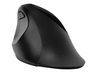 Kensington Pro Fit Ergo Wireless Mouse Mus - ergonomisk - 5 knapper - trådløs - 2.4 GHz, Bluetooth 4.0 LE - USB trådløs mottaker - svart - løsvekt