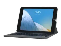 ZAGG Rugged Messenger - Tastatur og folioveske bakgrunnsbelyst - Bluetooth - Nordisk - svart tastatur, svart boks - for Apple 10.2-inch iPad (7. generasjon, 8. generasjon, 9. generasjon)
