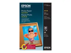 Epson - Blank - A4 (210 x 297 mm) - 200 g/m² 20 ark fotopapir - for EcoTank ET-2850, 2851, 2856, 4850; EcoTank Photo ET-8500; WorkForce Pro WF-C5790