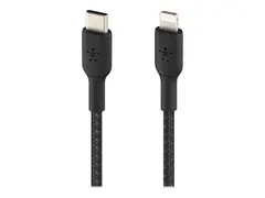 Belkin BOOST CHARGE - Lightning-kabel - 24 pin USB-C hann til Lightning hann 1 m - svart - USB Power Delivery (18 W)