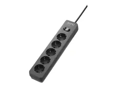 APC Essential Surgearrest PME5B - Overspenningsavleder AC 220/230/240 V - 2300 watt - utgangskontakter: 5 - 1.52 m kabel - Tyskland - svart