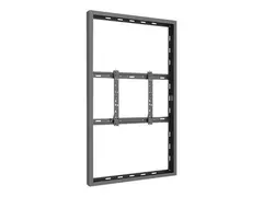 Multibrackets M Pro Series - Innhegning - lav profil for digitalsignerings-LCD-panel - medium - låsbar - stål - svart - skjermstørrelse: 55" - veggmonterbar