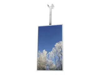 HI-ND Ceiling Casing 65" - Monteringssett (hylster) portrett - for digitalsignerings-LCD-panel - hvit, RAL 9003 - skjermstørrelse: 65" - takmonterbar