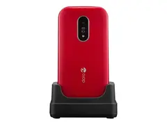 DORO 6821 - rød og hvit - 4G funksjonstelefon