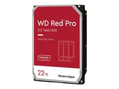 WD Red Pro WD221KFGX - Harddisk 22 TB - intern - 3.5" - SATA 6Gb/s - 7200 rpm - buffer: 512 MB