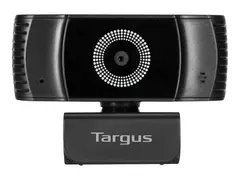 Targus Webcam Plus - Nettkamera farge - 2 MP - 1920 x 1080 - 1080p - lyd - USB 2.0 - MJPEG, H.264, H.265