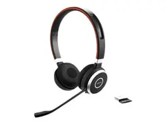 Jabra Evolve 65 SE UC Stereo - Hodesett - on-ear Bluetooth - trådløs - USB - Optimert for UC - for Jabra Evolve; LINK 380a MS