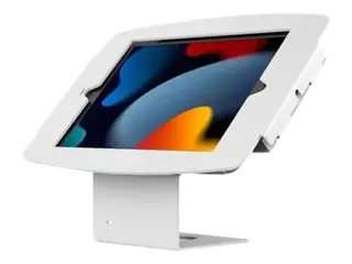 Compulocks iPad Mini 8.3" Space Enclosure Counter Stand or Wall Mount Monteringssett (stativfot, hus) - 45° synsvinkel - for nettbrett - fast - låsbar - høyverdig aluminium - hvit - skjermstørrelse: 8.3" - veggmonterbar, skranketopp - for Apple iPad mini (6. generasjon)