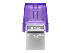 Kingston DataTraveler microDuo 3C USB-flashstasjon - 64 GB - USB 3.2 Gen 1 / USB-C