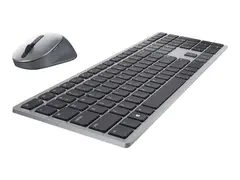 Dell Premier Multi-Device KM7321W - Tastatur- og mussett trådløs - 2.4 GHz, Bluetooth 5.0 - QWERTY - Pan Nordic - titangrå - for Latitude 7320 Detachable; XPS 17 9710