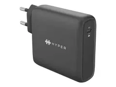 HyperJuice - Strømadapter - AC 100-240 V 100 watt - utgangskontakter: 1 - Europa - svart - for Google Chromebook