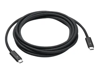 Apple Thunderbolt 4 Pro - USB-kabel 24 pin USB-C (hann) til 24 pin USB-C (hann) - USB 3.1 Gen 2 / Thunderbolt 3 / Thunderbolt 4 - 3 m - støtte for kjedekopling - svart